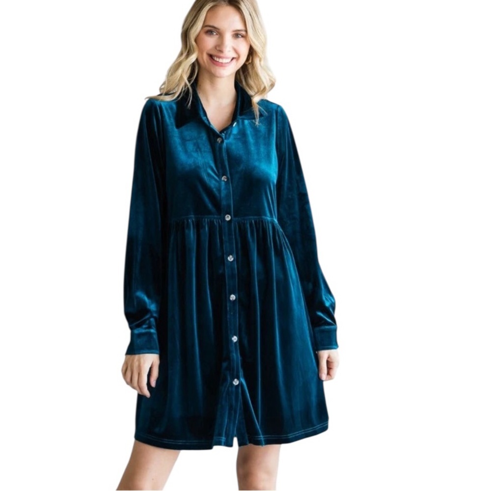 Jodifl Velvet Baby Doll Button Up Dress M
FairyCore Whimsigoth Oversized - Picture 1 of 12